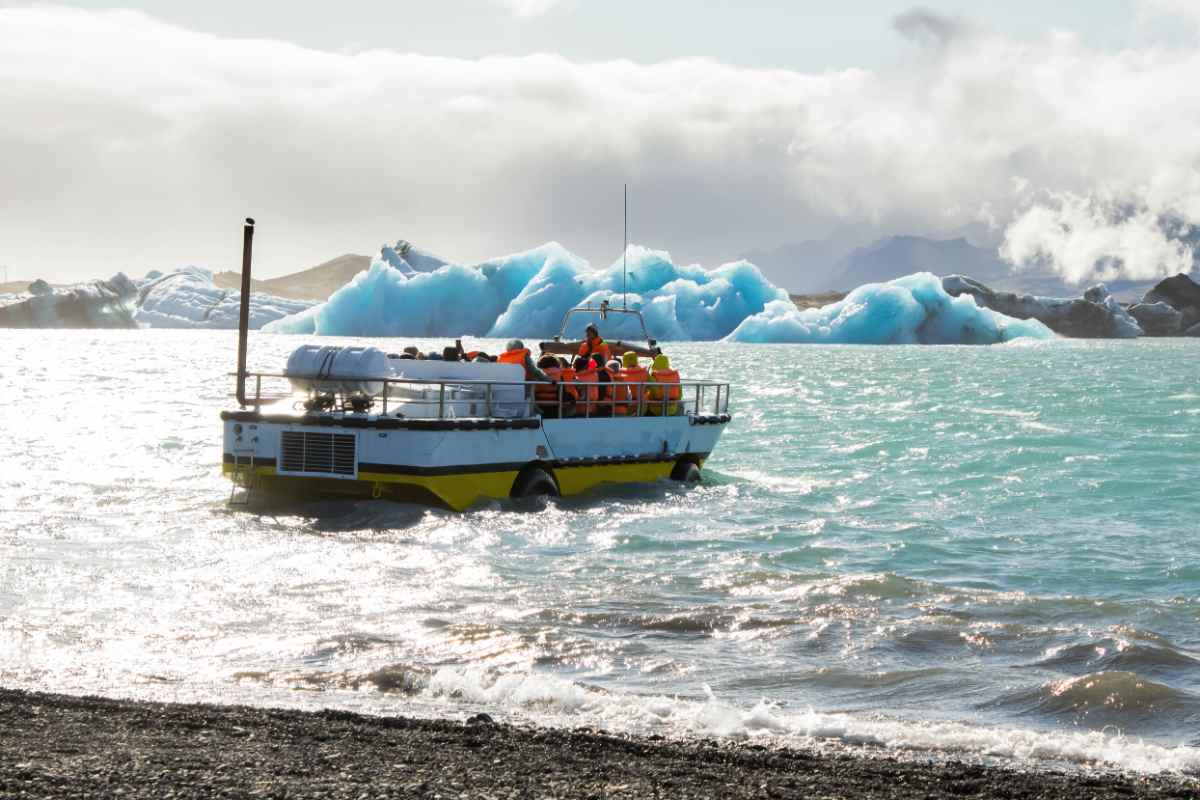 Jokulsarlon glacier lagoon boat tour